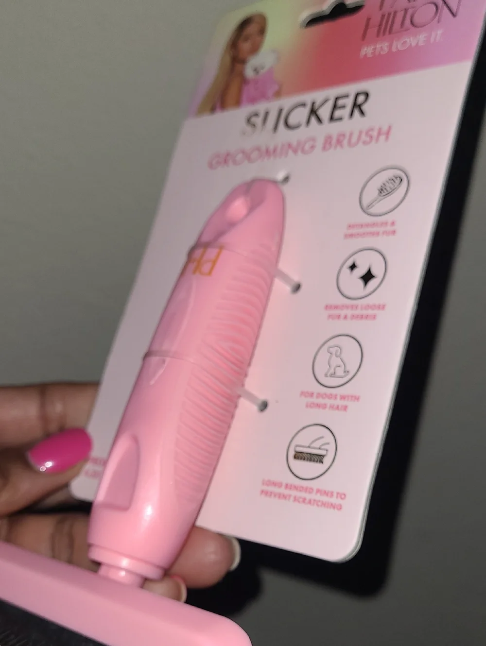 Paris Hilton Pink Pet Slicker Brush